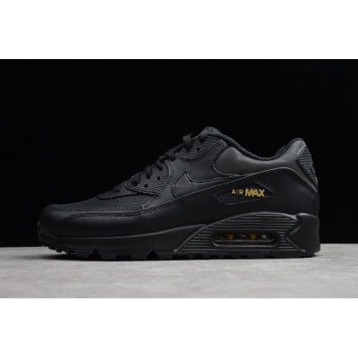 Nike Erkek Air Max 90 Premium Siyah / Altın Koşu Ayakkabısı Türkiye - U7N4LVIO